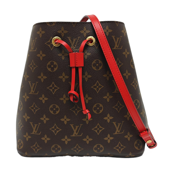 NÉONOÉ MM Monogram Coated Canvas Brown