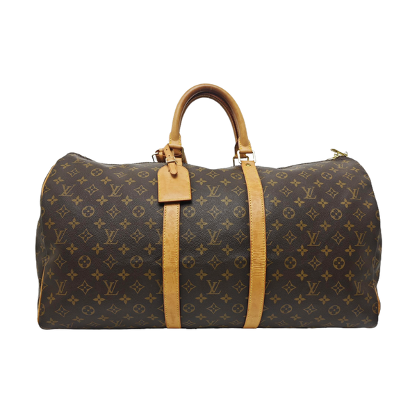 SAC SOUPLE 55 Monogram Coated Canvas Brown