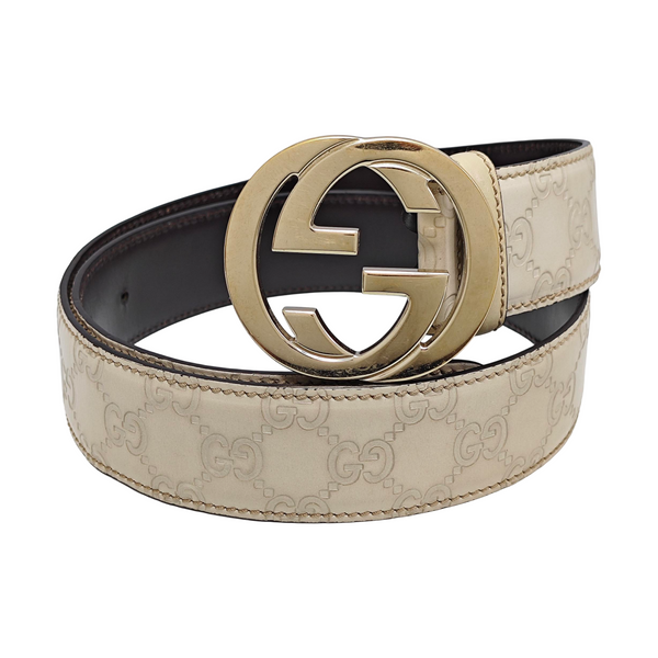 Leather Belt White