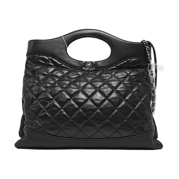 CHANEL 31 Large Quilted Calfskin Black