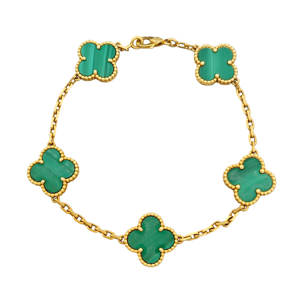 Vintage Alhambra 18k Gold Bracelet