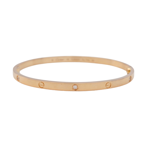 LOVE 18k Rose Gold Bangle