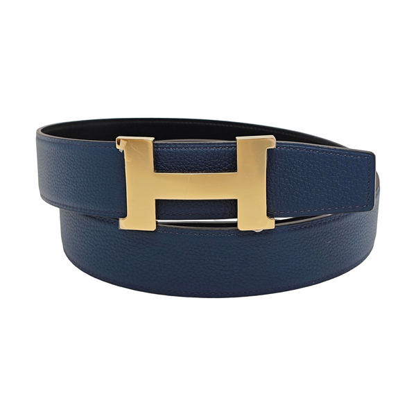 Leather Belt Blue