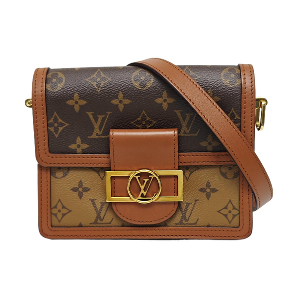 DAUPHINE Mini Monogram Coated Canvas Brown