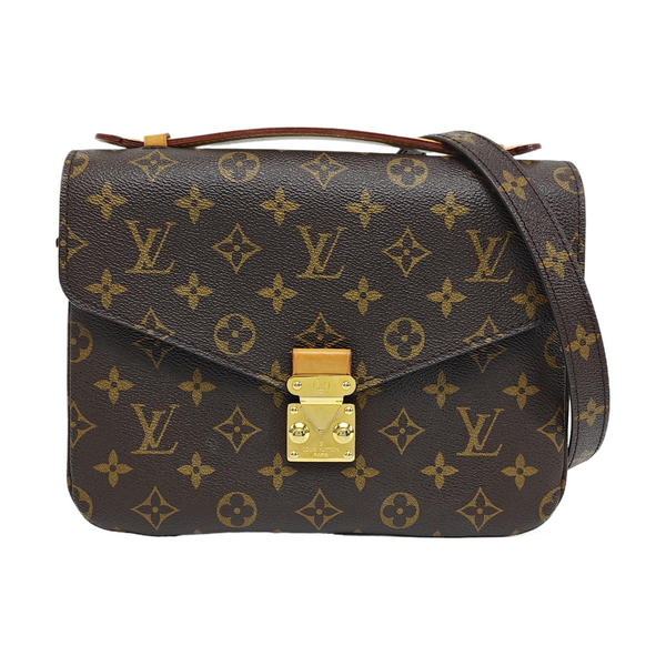 MÉTIS MM Monogram Coated Canvas Brown