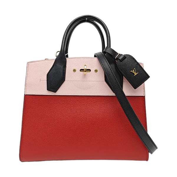 CITY STEAMER PM Calfskin Red