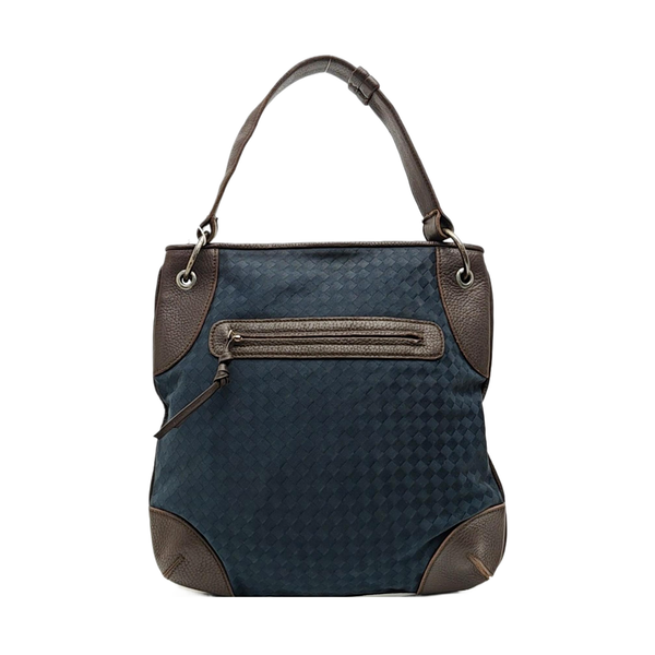 Fabric Shoulder Bag Blue