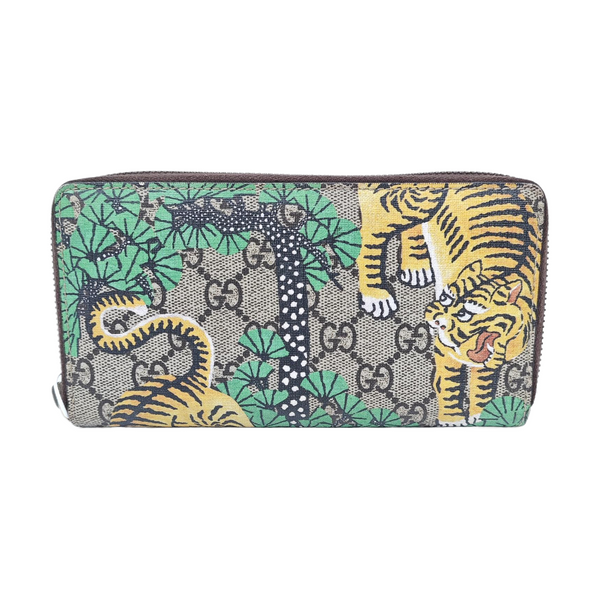 Monogram Coated Canvas Wallet Brown