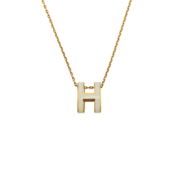 Pop H Metal Gold Necklace