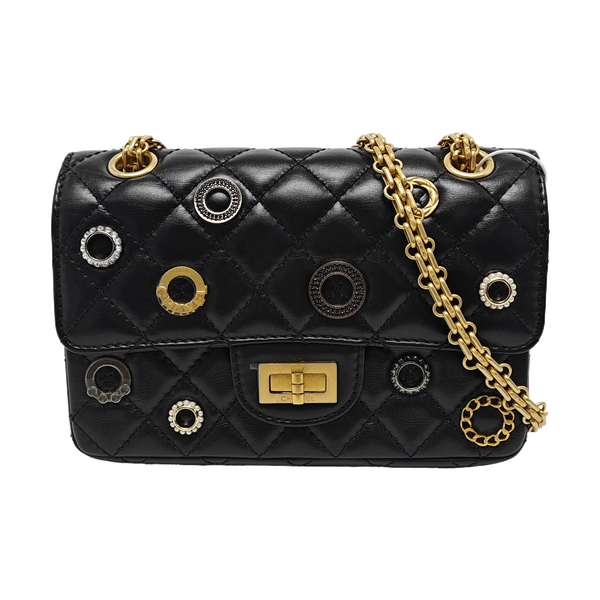2.55 224 (mini) Quilted Vintage Calf Black