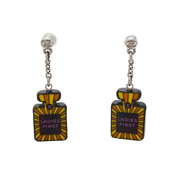 Metal Black Stud Earrings