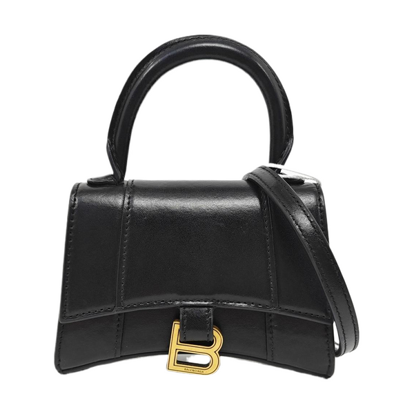 Hourglass Mini Calfskin Black
