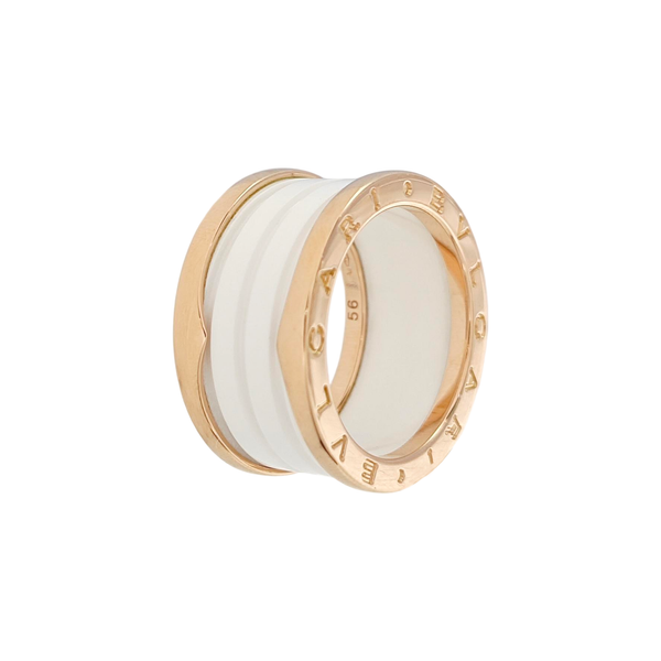 B.ZERO1 18k Rose Gold Ring EU 56