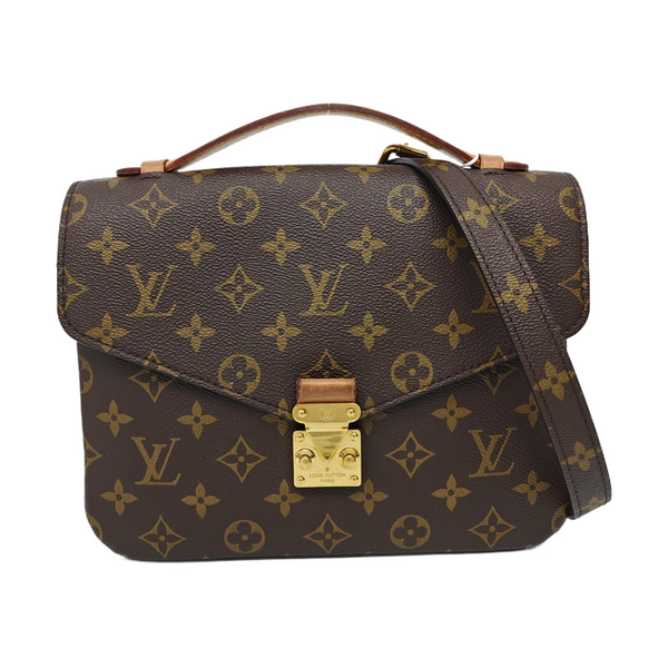 MÉTIS MM Monogram Coated Canvas Brown