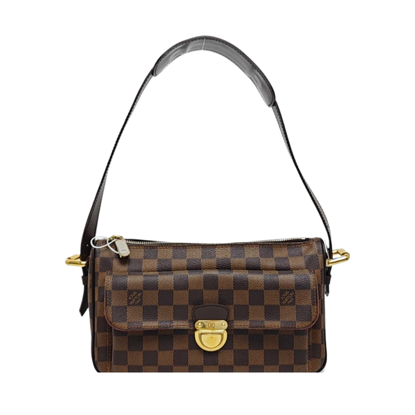 RAVELLO GM Damier Ebene Coated Canvas Brown