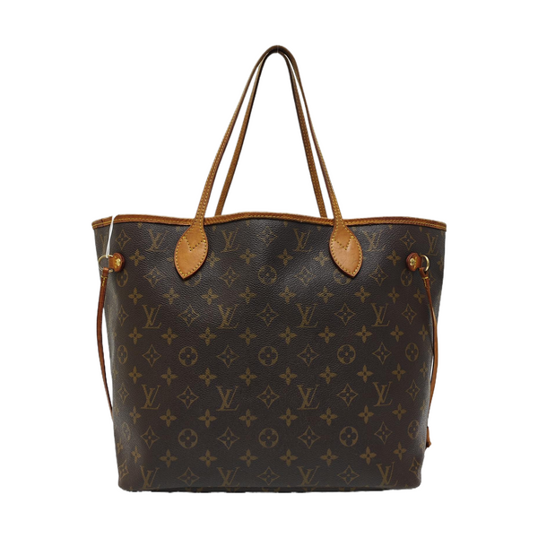 NEVERFULL MM Monogram Coated Canvas Brown