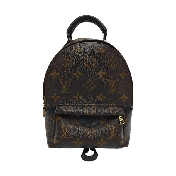 PALM SPRINGS Mini Monogram Coated Canvas Brown