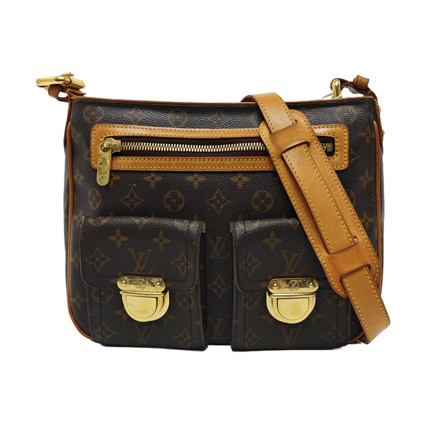 HUDSON GM Monogram Coated Canvas Brown