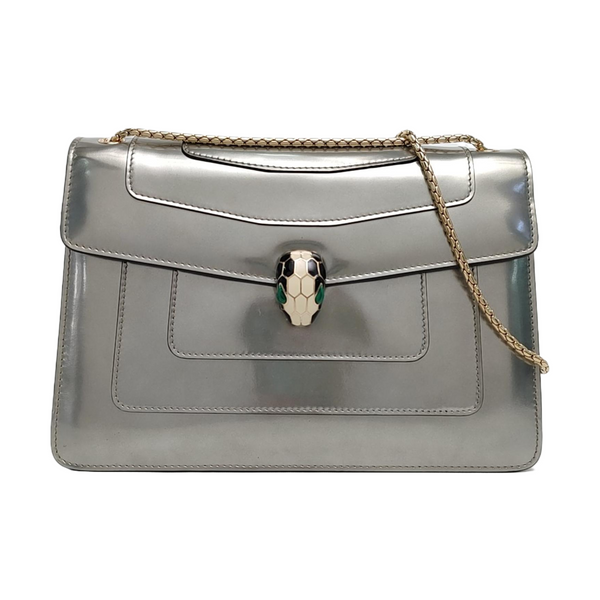SERPENTI FOREVER Medium Calfskin Silver