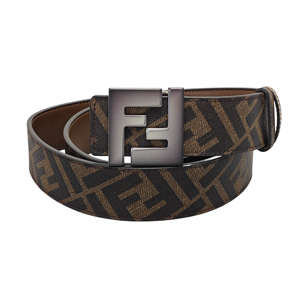 Coated Canvas Belt Brown