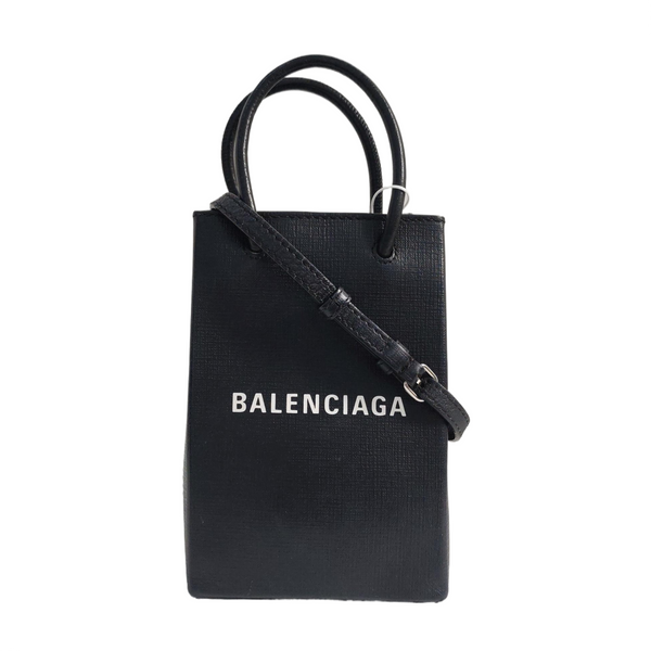 Shopping Bag Calfskin Black