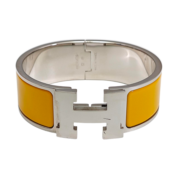 Clic Clac H Metal Silver Bangle