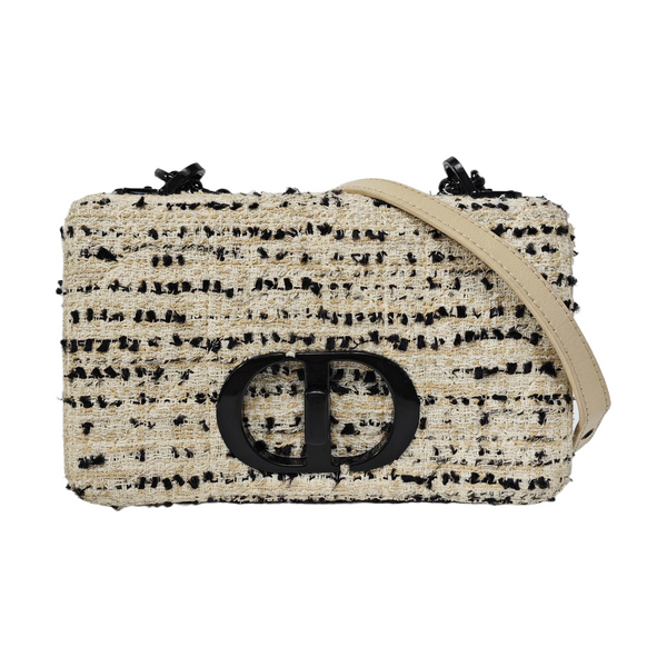 Dior Caro Small Cannage Wool White