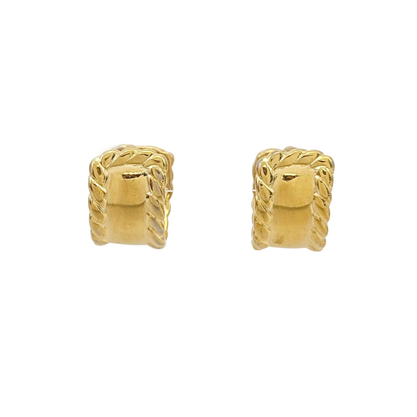 Metal Gold Clip On Earrings