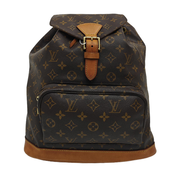 MONTSOURIS GM Monogram Coated Canvas Brown