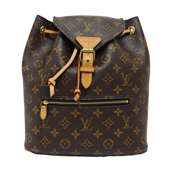 MONTSOURIS MM Monogram Coated Canvas Brown