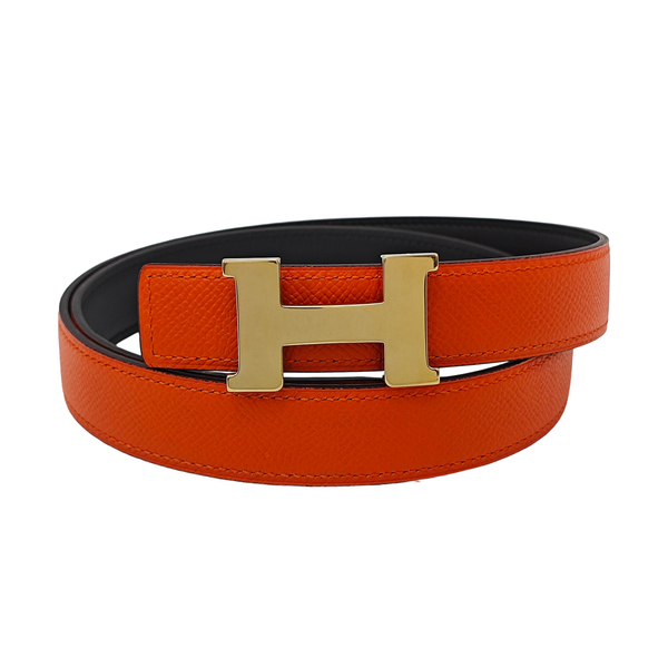 Leather Belt Orange