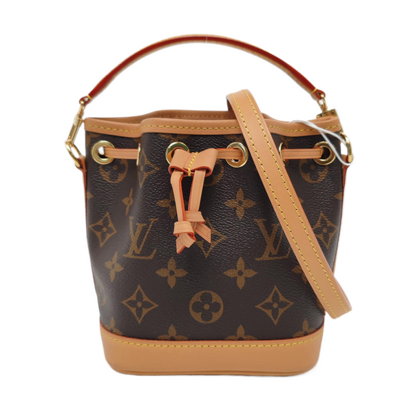 NOÉ Nano Monogram Coated Canvas Brown