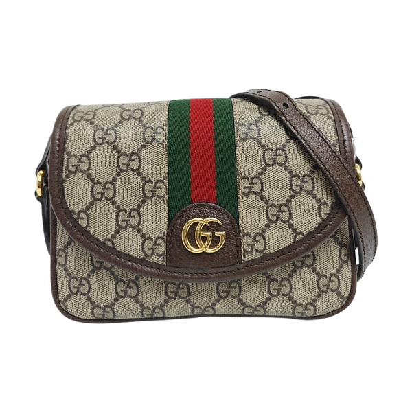 Monogram Coated Canvas Shoulder Bag Mini Beige