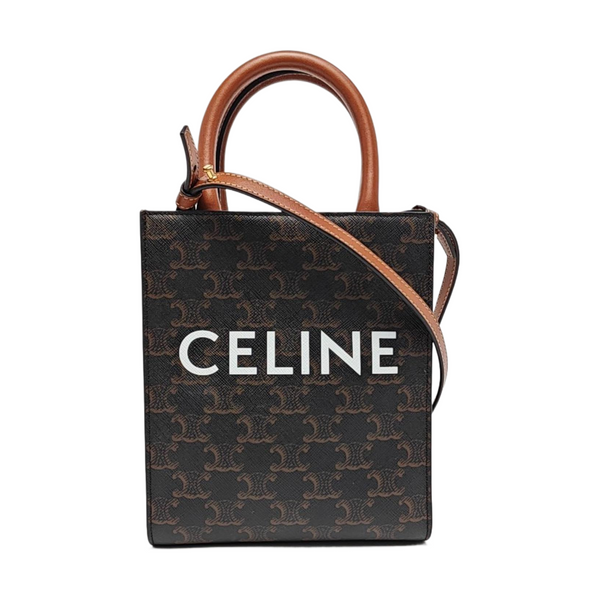 CABAS CELINE Mini Coated Canvas Brown