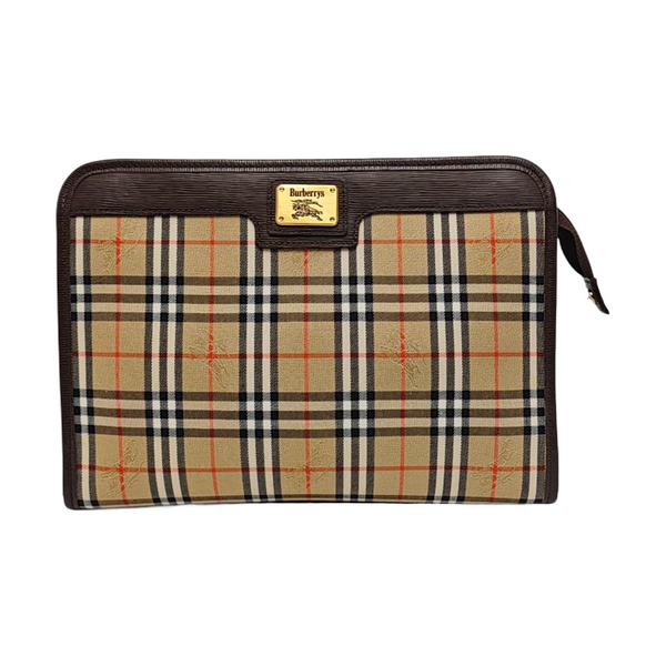 Canvas Clutch Beige