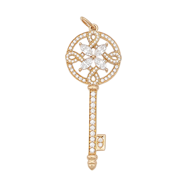 Tiffany Keys 18k Rose Gold Pendant