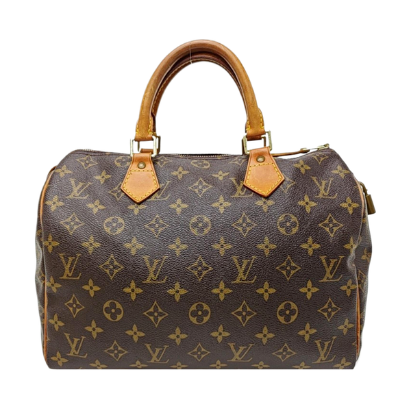 SPEEDY 30 Monogram Coated Canvas Brown