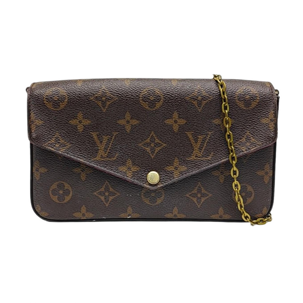 FÉLICIE Monogram Coated Canvas Brown