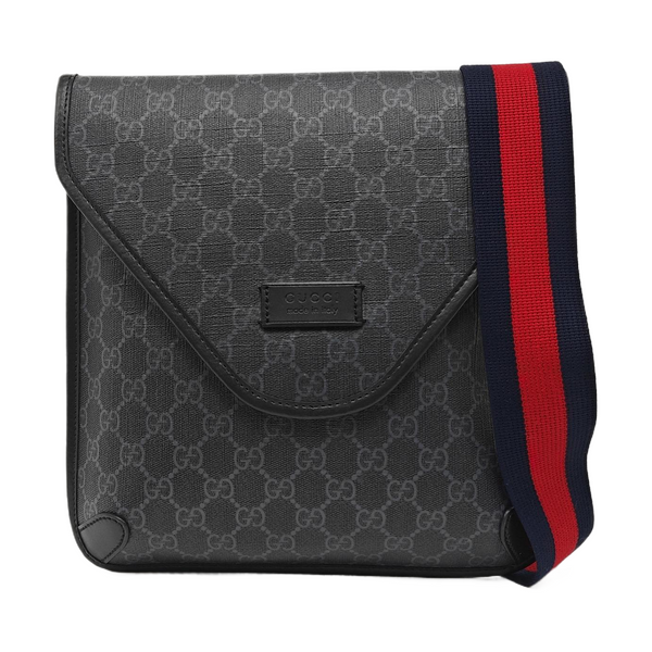 Monogram Coated Canvas Shoulder Bag Gray