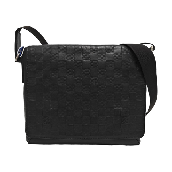 DISTRICT PM Damier Graphite Calfskin Black