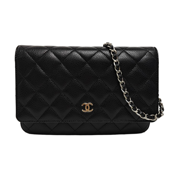 WOC Quilted Grained Calfskin Black