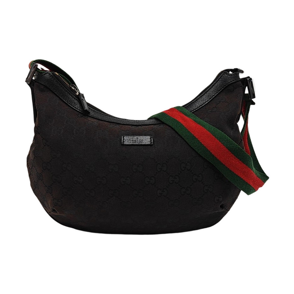Monogram Canvas Shoulder Bag Black