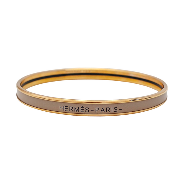 Email Metal Beige Bangle