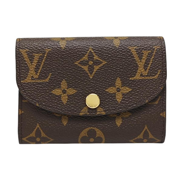 ROSALIE Monogram Coated Canvas Brown Card Holder