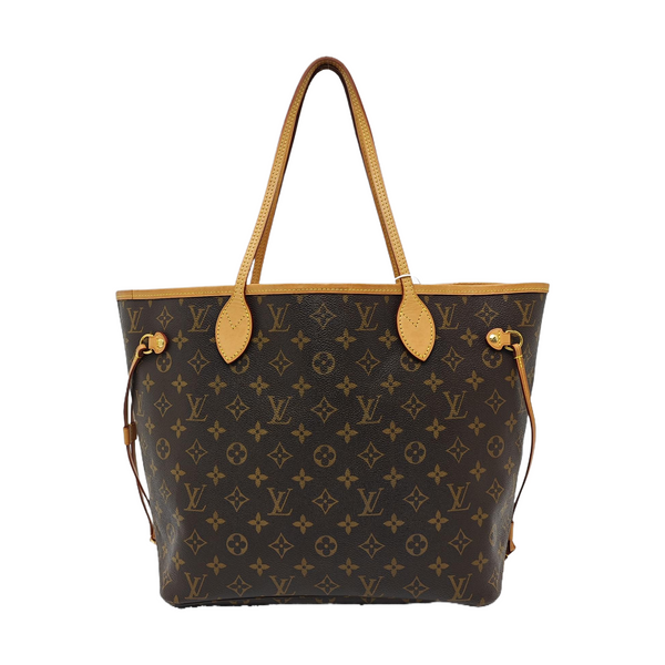 NEVERFULL MM Monogram Coated Canvas Brown