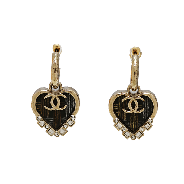 Metal Black Stud Earrings