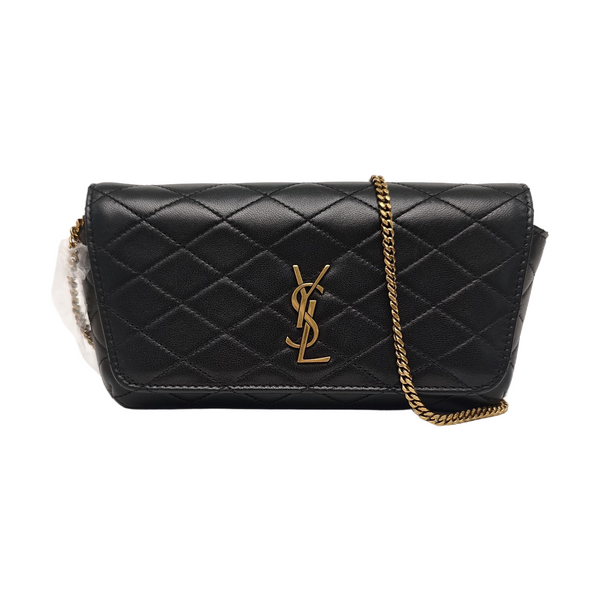 KATE SUPPLE Quilted Lambskin Black