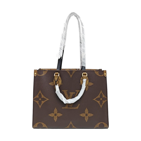 ONTHEGO MM Monogram Coated Canvas Brown