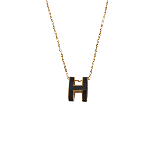 Pop H Metal Gold Necklace