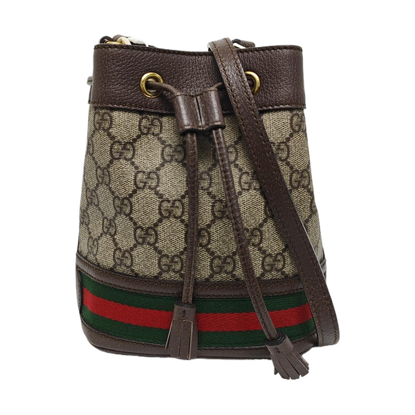 Ophidia Mini Monogram Coated Canvas Beige